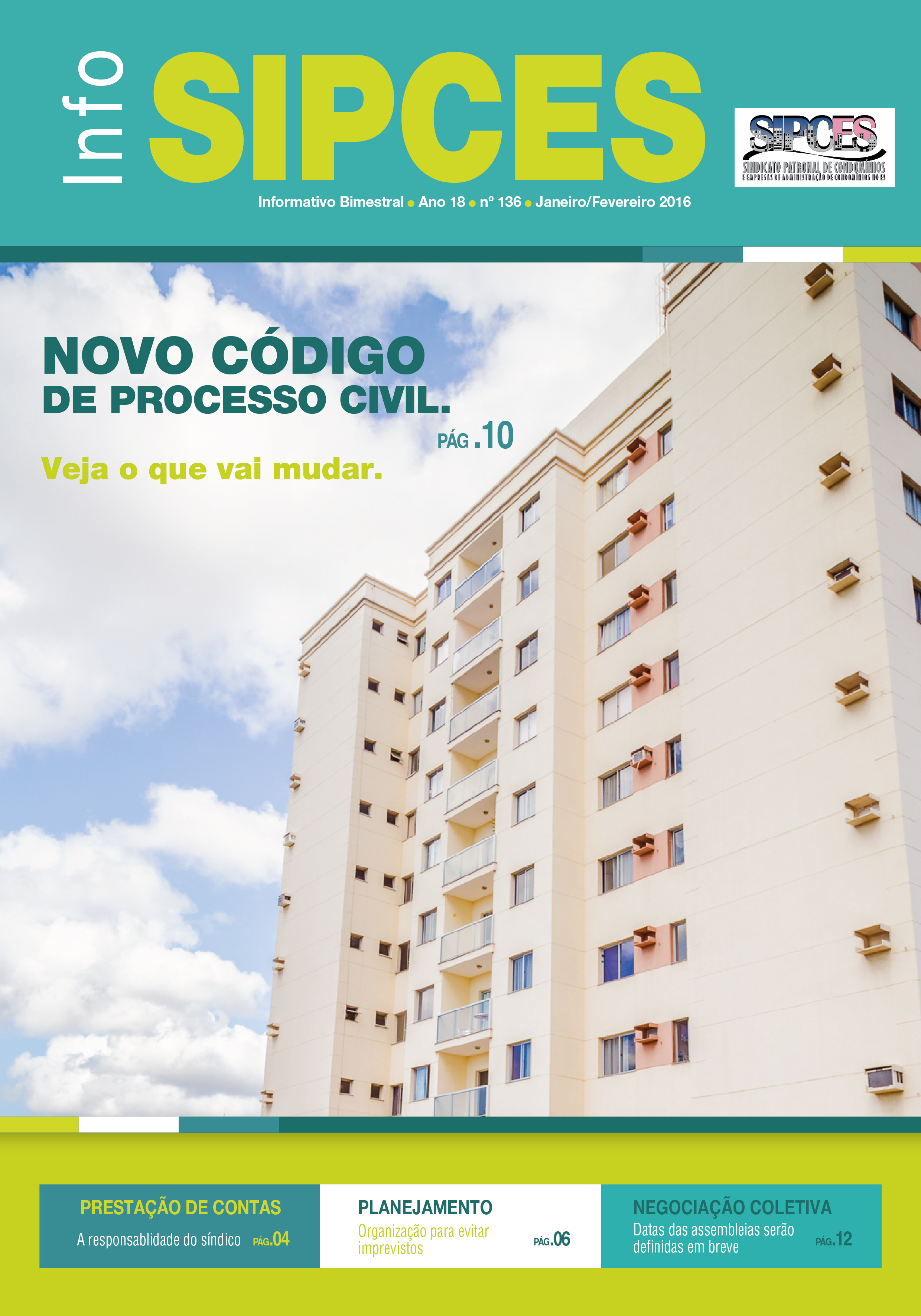 Capa: InfoSIPCES Janeiro/Fevereiro