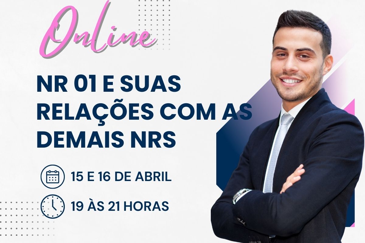 SIPCES promove curso online sobre NR 01 e suas relações com as demais Normas Regulamentadoras